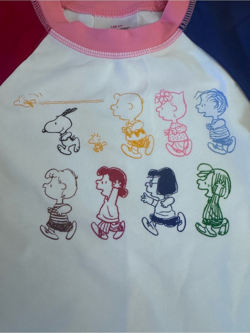 NWOT Hanna Andersson Peanuts Snoopy Color-Block Swim Rash guard size 120 (6/7)
